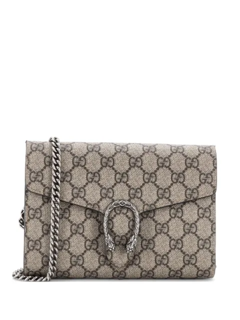 Gucci Pre-Owned Dionysus Chain Wallet GG Coated Canvas Small crossbody bag Brown A88Y17WTDM9XE7SM