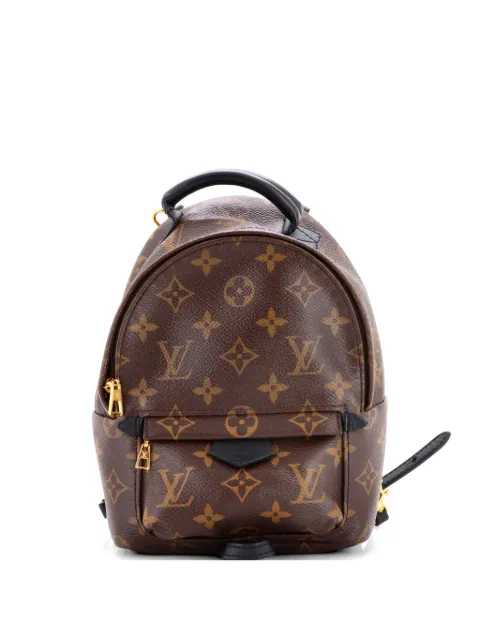 Louis Vuitton Pre-Owned Palm Springs Monogram Canvas Mini backpack Brown 8NO8UQ52JHKTBFOY