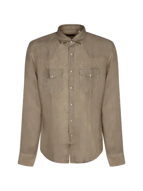 Dell'oglio western-yoke flap-pocket shirt Neutrals 714ML11297016