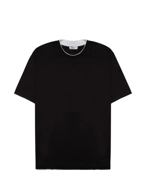 Paolo Pecora layered-effect cotton T-shirt Black F0814054U911
