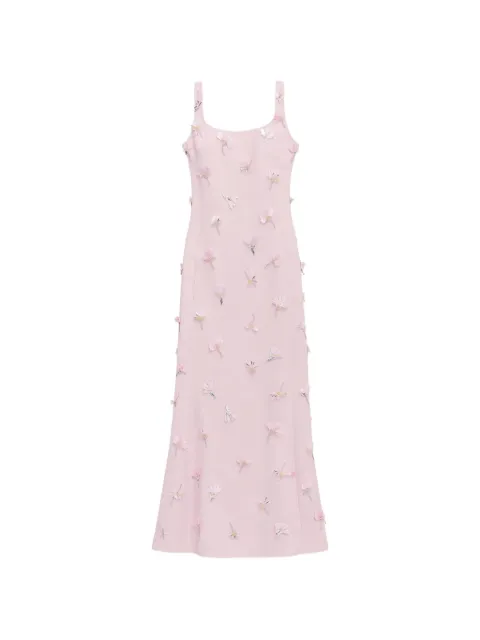 SIMKHAI Briella floral-appliqué gown Pink 3261006AE