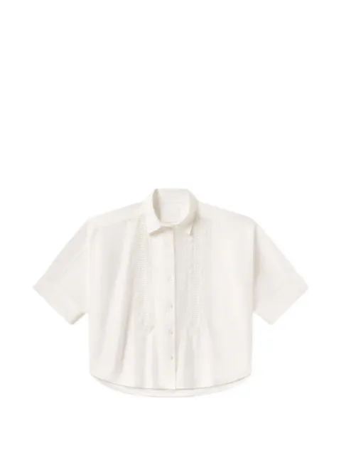 Citizens of Humanity Claire lace-inset shirt White 9440