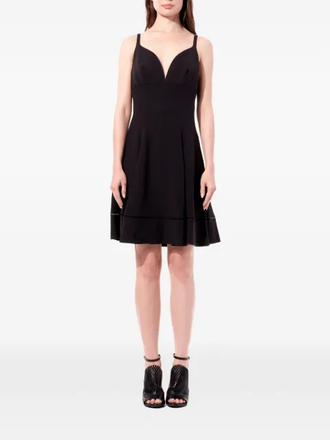 Balenciaga V-neck sleeveless mini dress Black 426437TRD10