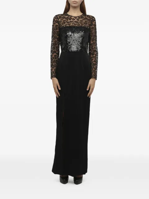 Alexander McQueen sequin-embellished dress Black 374181