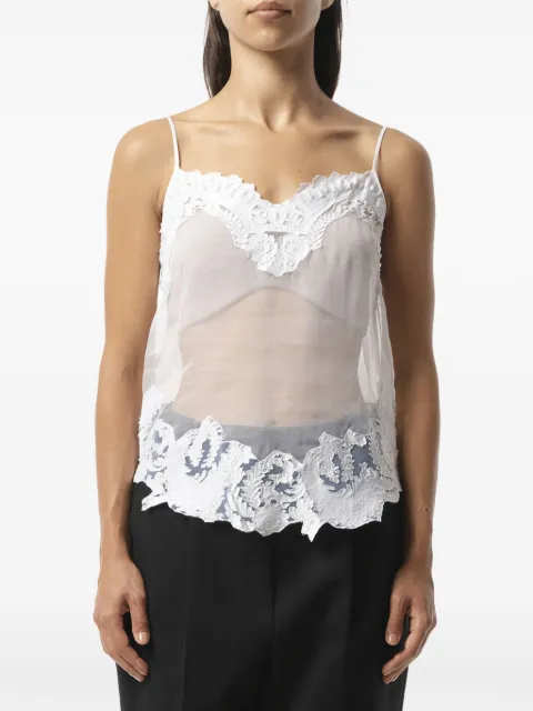 Givenchy lace-trimmed top White 16U6021325
