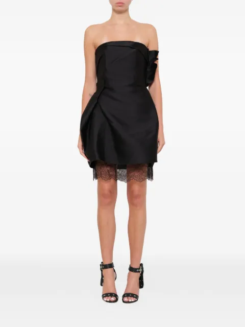 Lanvin lace-detail strapless midi dress Black RWDR21492519