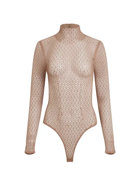 KHAITE Fena lace bodysuit Neutrals 9208401942