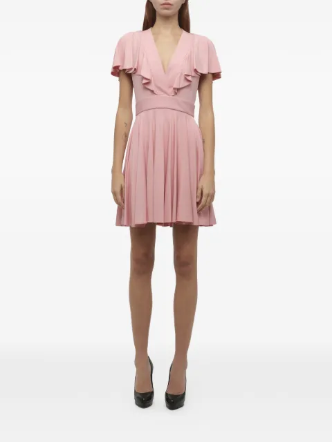 Alexander McQueen ruffled pleated dress Pink 381307Q