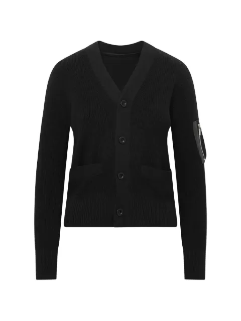 sacai panelled cardigan Black 2508159
