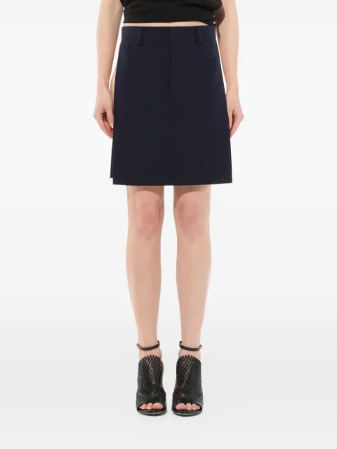 Givenchy Podium side-slit skirt Blue 17W5400085