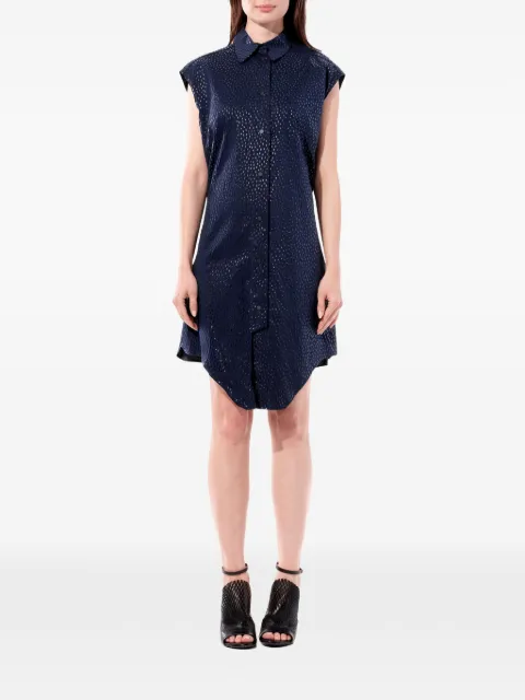 Balenciaga perforated-detail sleeveless dress Blue 265534TU3I84140