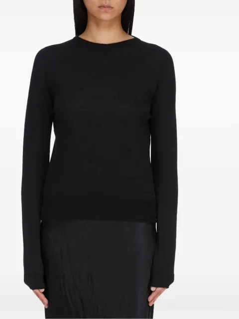 Rick Owens Biker Level elongated-sleeve sweater Black RP01F6624M