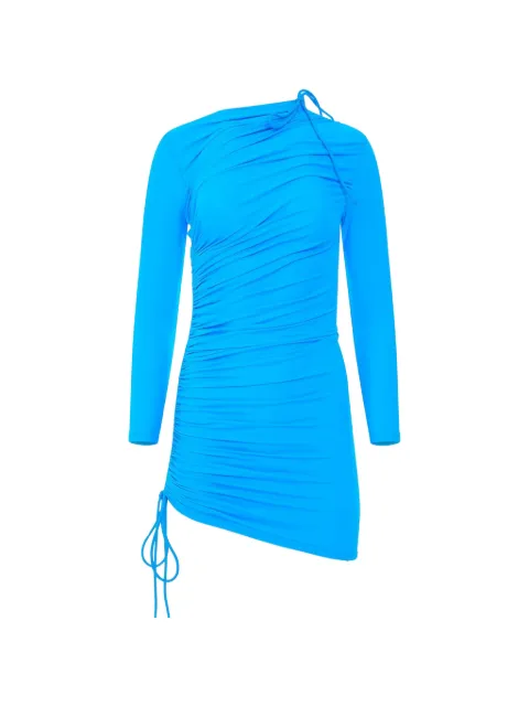 Balenciaga gathered drawstring dress Blue 704440TYK07