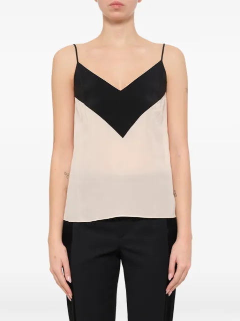 Lanvin chevron-panel camisole top Neutrals TO608B351356