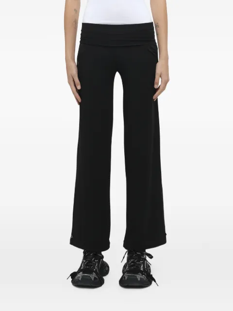 Fax Copy Express Afternoon Stretch Series folded trousers Black AUSP06J01BK
