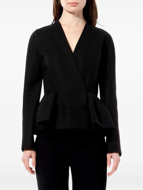 Balenciaga wrap jacket Black 413356TQB04