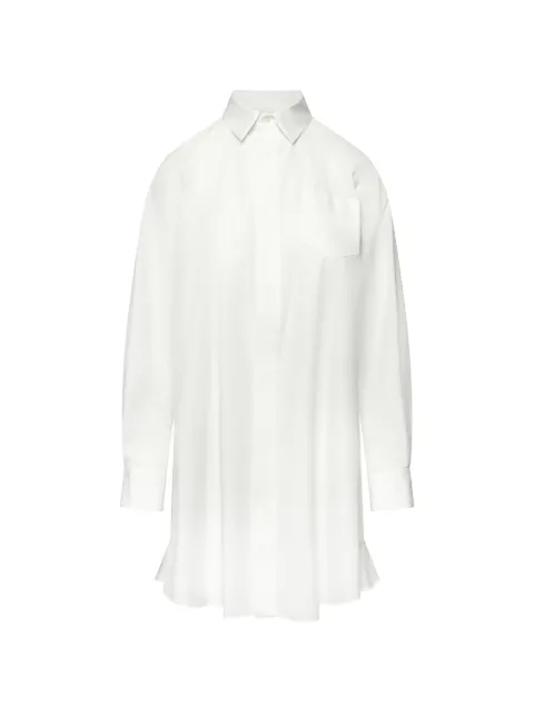 sacai frill-detail mini dress White 2508004