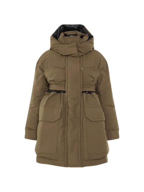 sacai padded detachable-hood coat Neutrals 2206398