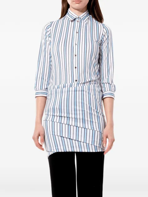 Balenciaga striped draped shirt Black 470347TVA02