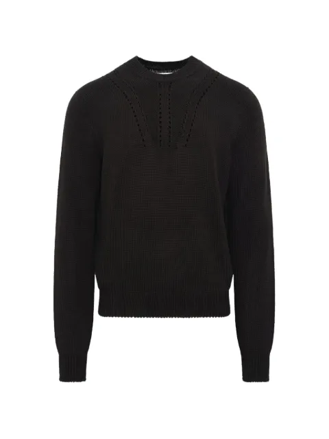 Jil Sander pointelle-knit sweater Black J22GP0280J15461001