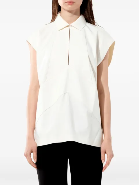 Balenciaga panelled sleeveless top White 384653TND44