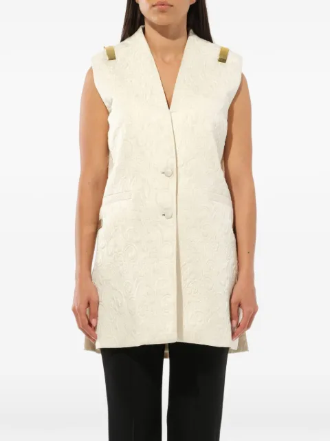 Givenchy paisley-jacquard waistcoat Neutrals 13U3032020