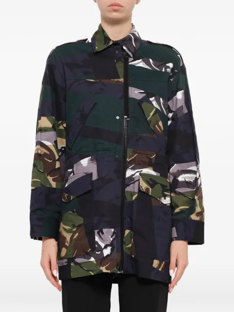 Kenzo camouflage-print coat Blue F751MA1705B1