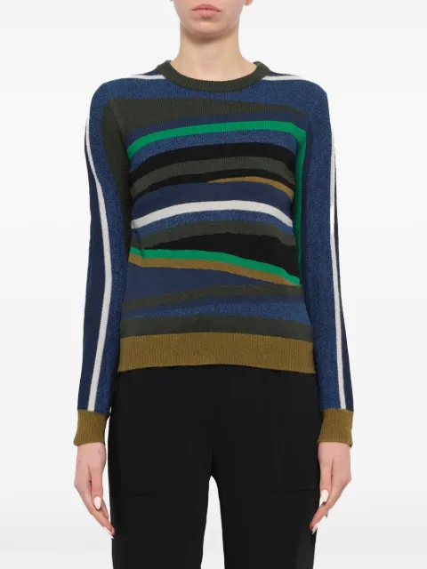 Kenzo striped crew-neck sweater Blue F762TO432846