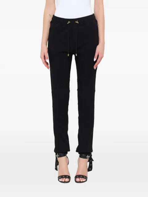 Balmain piping track pants Black W6HJ513D323