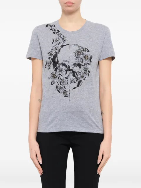 Alexander McQueen Ivy Jet short-sleeve T-shirt Grey 365430QDZ42
