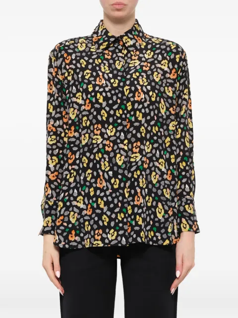 Givenchy floral-print long-sleeve shirt Black BW60M912N5960