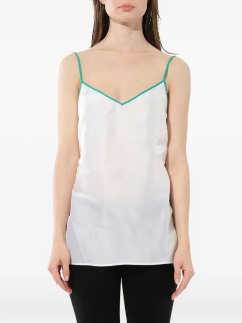 PUCCI contrast-trim sleeveless top White 82RM6082664100