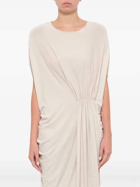 Lanvin draped midi dress White 2548