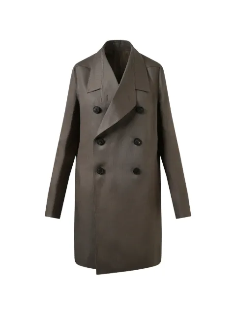 Rick Owens Officer double-breasted coat Brown RP01E7912TWL34