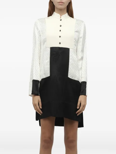 Alexander McQueen long-sleeve buttoned mini dress White 384938QEZ43
