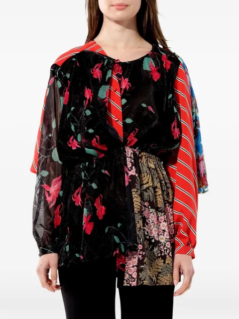 Balenciaga Kaleidoscope patchwork top Black 446547TTA60