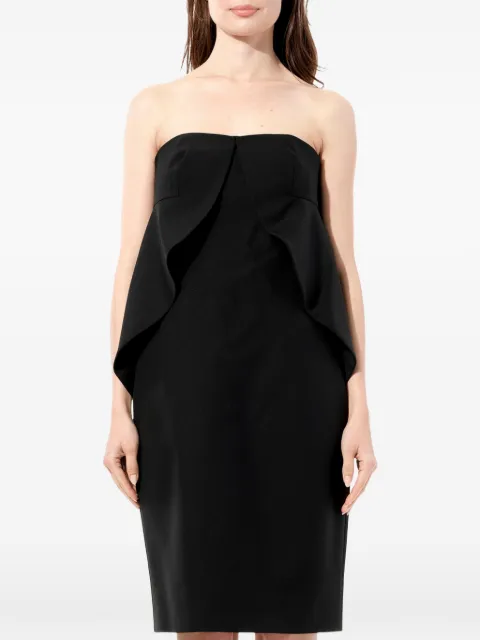 Balenciaga Swan strapless ruffled dress Black 342971TCJ69