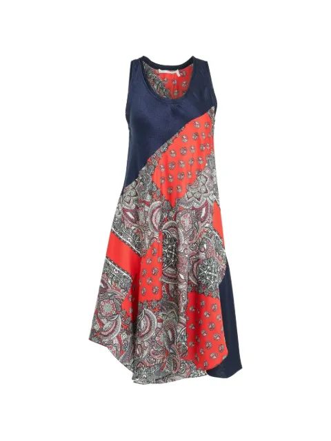 Chloé paisley-print mini dress Red CHC19URO56332