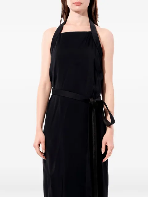Balenciaga belted halterneck maxi dress Black 457866TUD11