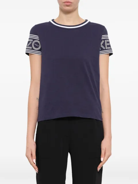 Kenzo logo-print T-shirt Blue F752TS793985M