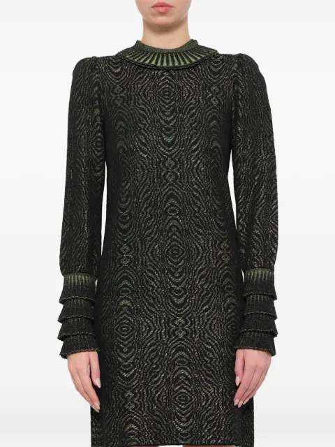 Lanvin ruffled-trim mini dress Black DR3270MA21