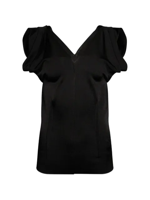 Chloé ruffled peplum top Black MH20590