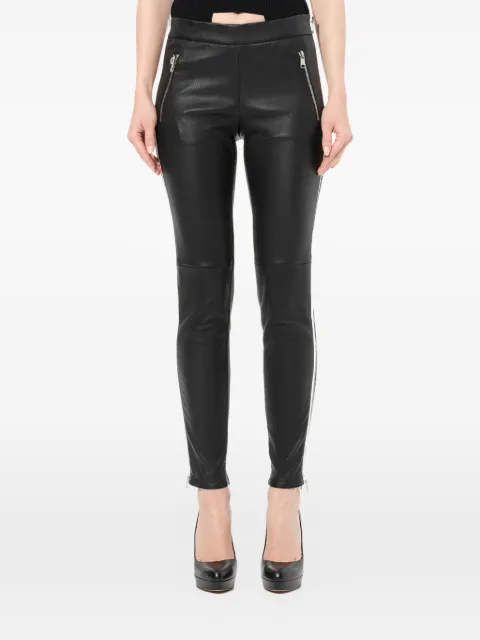 Alexander McQueen zip-detail leggings Black 461932Q