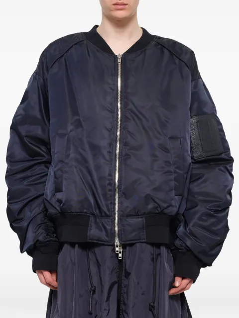 Juun.J embroidered layered coat Blue JC8939P42R
