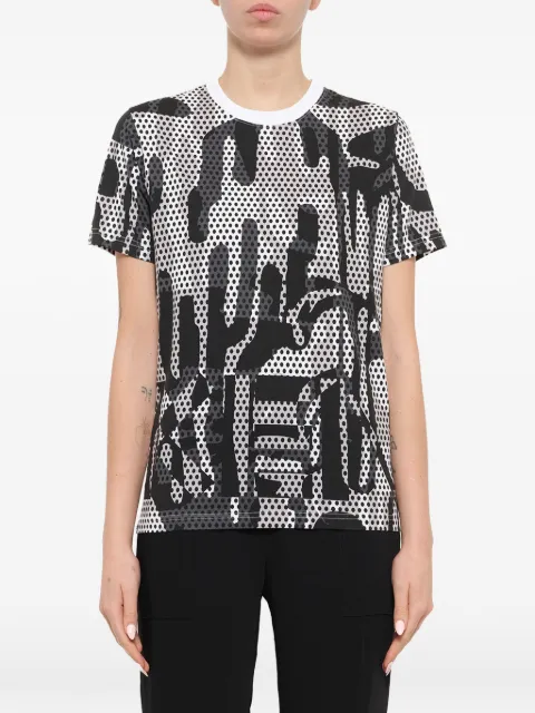 Kenzo logo-print polka-dot T-shirt White F655TS0184SE