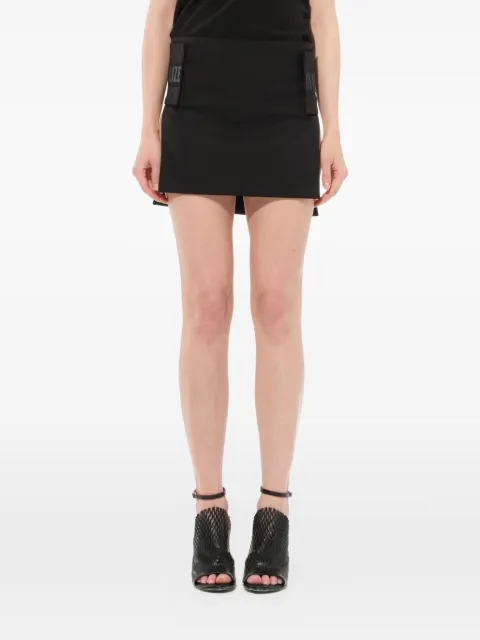 Givenchy Podium logo-patch skirt Black 17J0429022