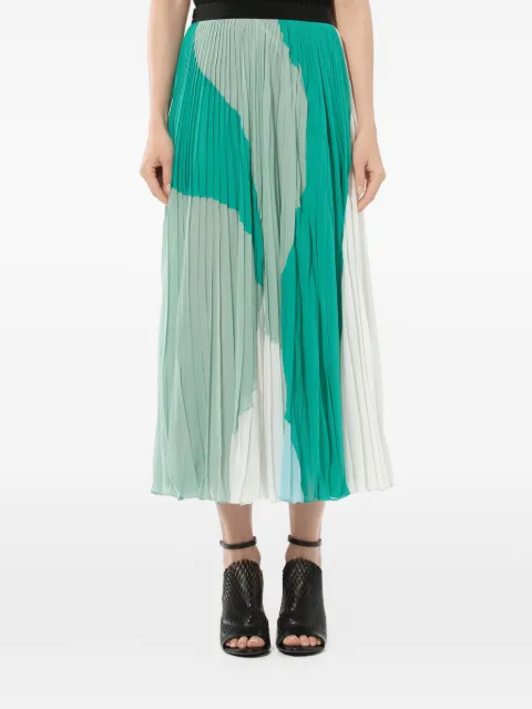 PUCCI pleated A-line skirt Green 82RV15