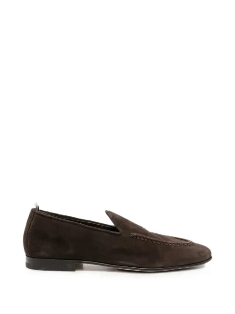 Officine Creative Oliver braided-trim loafers Brown OCUOLIV013CVCOM00000LIC62