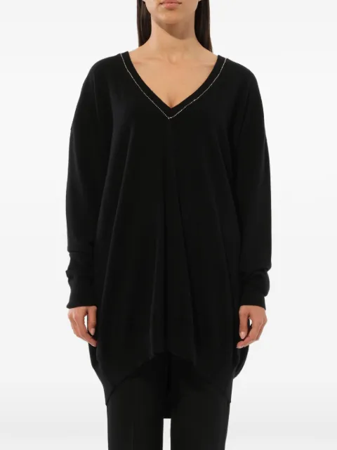 Givenchy embroidered strass-embellished sweater Black BW903N403W