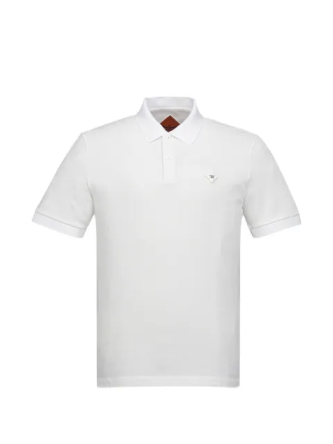 MCM diamond-patch piqué polo shirt White MHTGABC02WT